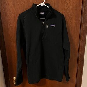 Patagonia Black Quarter-Zip Better Sweater Fleece Size Large